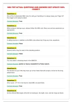 NRA TEST ACTUAL QUESTIONS AND ANSWERS 2027 UPDATE 100&percnt;&NewLine;CORRECT