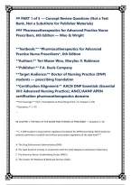 Pharmacotherapeutics for Advanced Practice Nurse Prescribers 6th Edition by Woo and Wright Comprehensive Test Bank and Study Resources for Advanced Pharmacology&comma; Medication Management&comma; Prescribing Principles&comma; Drug Therapy&comma; and Clinical Nursing Practice