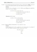 MA215 Midterm Test 1 Questions With Solutions