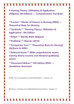 Nursing Theory Utilization and Application 6th Edition by Alligood Comprehensive Test Bank and Study Resources for Nursing Theories&comma; Theoretical Frameworks&comma; Conceptual Models&comma; Theory Analysis&comma; Clinical Practice&comma; and Professional Nursing