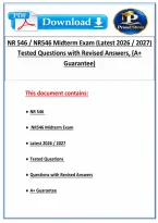 NR 546 &sol; NR546 Midterm Exam &lpar;4 set exam&rpar;&colon; ALL IN ONE