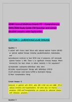 ABIM Internal Medicine Board Review & ITE Study Guide 2025&sol;2026 &ndash; 150 High-Yield Exam Questions with Detailed Answers & Rationales