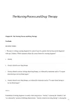 The Nursing Process and Drug Therapy &vert; Nursing Study Guide