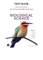 Test  Bank for Biological Science&comma; 8th edition by Scott Freeman&comma; Kim Quillin&comma; Chapter 1-54 &vert; All Chapters