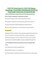 PCB 3703 Final Exam V2 &vert; PCB 3703 Human &NewLine;Physiology &vert; Actual Q&A with Rationale &lpar;PCB3703 &NewLine;Final Exam&rpar; &vert; University of Central Florida 