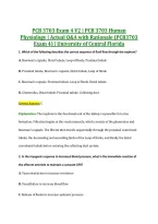 PCB 3703 Exam 4 V2 &vert; PCB 3703 Human &NewLine;Physiology &vert; Actual Q&A with Rationale &lpar;PCB3703 &NewLine;Exam 4&rpar; &vert; University of Central Florida