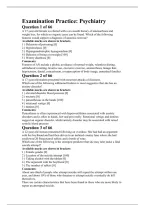 Psychology Exam &vert; Questions & Answers Comprehensive Study Guide