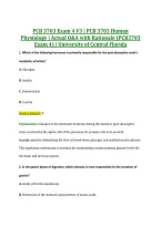 PCB 3703 Exam 4 V3 &vert; PCB 3703 Human &NewLine;Physiology &vert; Actual Q&A with Rationale &lpar;PCB3703 &NewLine;Exam 4&rpar; &vert; University of Central Florida