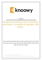 Nursing Today&colon; Transition and Trends 11th Edition by Zerwekh &vert; Complete Test Bank&comma; Questions & Answers