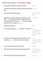 ATI TEAS 7 Science 2025 &vert; A&P&comma; Chemistry & Biology Questions & Answers Study Guide