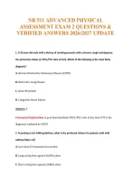 NR 511 Exam Compilations with Complete & Verified Solutions