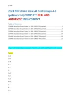 NIH Stroke Scale All Test Groups &vert; NIHSS Questions&comma; Answers & Study Guide 