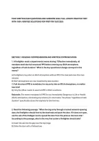 FDNY WRITTEN EXAM QUESTIONS AND ANSWERS 2026&colon; FULL-LENGTH PRACTICE TEST&NewLine;WITH 100&percnt; VERIFIED SOLUTIONS FOR FIRST-TRY SUCCESS&NewLine;