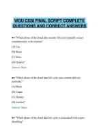 WGU&lowbar;C838&lowbar;FINAL&lowbar;SCRIPT&lowbar;2026&lowbar;COMPLETE&lowbar;QUESTIONS&lowbar;AND&lowbar;CORRECT&lowbar;ANSWERS&period;pdf