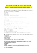 CSSLP Exam 2027 with all Correct & 100&percnt; Verified Answers &vert;Actual Complete Update &vert;Already Graded A&plus;