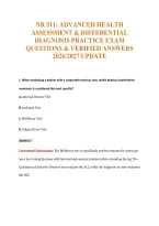 NR 511 Exam Compilations with Complete & Verified Solutions