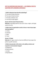 APHY 101 MIDTERM EXAM 2026&sol;2027 &mdash; 210 ORIGINAL PRACTICE QUESTIONS WITH ANSWERS & RATIONALES