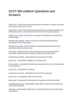 ACCT 526 midterm Questions and Answers&period;