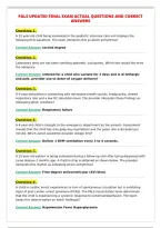 PALS UPDATED FINAL EXAM ACTUAL QUESTIONS AND CORRECT&NewLine;ANSWER