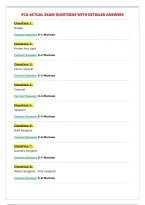 PCA ACTUAL EXAM QUESTIONS WITH DETAILED ANSWERS&NewLine;