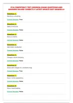 PCA COMPETENCY TEST &lpar;GEORGIA EXAM&rpar; QUESTIONS AND&NewLine;ANSWERS SOLVED CORRECTLY LATEST UPDATE 2027 GRADED A