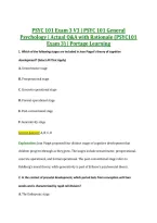 PSYC 101 Exam 3 V3 &vert; PSYC 101 General &NewLine;Psychology &vert; Actual Q&A with Rationale &lpar;PSYC101 &NewLine;Exam 3&rpar; &vert; Portage Learning