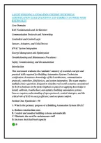 LATEST BUILDING AUTOMATION SYSTEMS TECHNICIAN &NewLine;CERTIFICATION EXAM QUESTIONS AND CORRECT ANSWERS WITH &NewLine;RATIONALES 