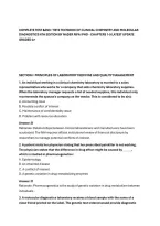 COMPLETE TEST BANK&colon; TIETZ TEXTBOOK OF CLINICAL CHEMISTRY AND MOLECULAR&NewLine;DIAGNOSTICS 6TH EDITION BY NADER RIFAI PHD - CHAPTERS 1-9 LATEST UPDATE&NewLine;GRADED A&plus;