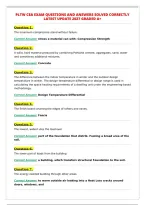 PLTW CEA EXAM QUESTIONS AND ANSWERS SOLVED CORRECTLY&NewLine;LATEST UPDATE 2027 GRADED A&plus;