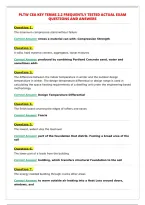 PLTW CEA KEY TERMS 2&period;2 FREQUENTLY TESTED ACTUAL EXAM&NewLine;QUESTIONS AND ANSWERS&NewLine;