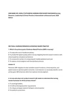 CNR N4000&colon; DR&period; CHELLY TUFTS BEVEL NURSING OMG PACKET EXAM BANK Nursing&NewLine;Research&comma; Leadership & Clinical Practice &vert; Intermediate to Advanced Level &vert; 2026&NewLine;Edition&NewLine;