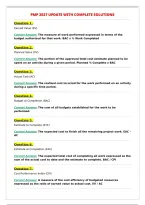 PMP 2027 UPDATE WITH COMPLETE SOLUTIONS&NewLine;