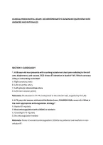 CLINICAL MEDICINE FULL EXAM&colon; 200 INTERMEDIATE TO ADVANCED QUESTIONS WITH&NewLine;ANSWERS AND RATIONALES&NewLine;
