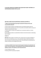 CJ-105 LEGAL ASPECTS OF EVIDENCE FINAL EXAM STUDY GUIDE&colon; CHAPTERS 10-17&NewLine;COMPREHENSIVE REVIEW FOR FALL 2023&NewLine;