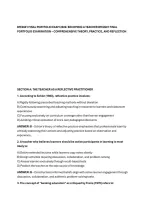 BTE2601 FINAL PORTFOLIO EXAM 2026&colon; BECOMING A TEACHER BTE2601 FINAL&NewLine;PORTFOLIO EXAMINATION &ndash; COMPREHENSIVE THEORY&comma; PRACTICE&comma; AND REFLECTION