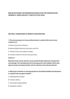 BSN 206 ISB URINARY CATHETERIZATION LESSON 3 POST TEST QUESTIONS AND&NewLine;ANSWERS A&plus; GRADE 2026&sol;2027 &vert; COMPLETE STUDY GUIDE