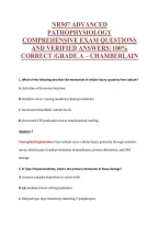 NR507 EXAM Bundle &vert; Update Questions with complete and Verified solutions&period;