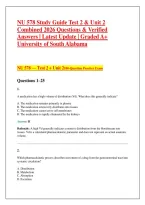 BUNDLE For NU 578 &mdash; Test 2 & Unit 2  Combined 100 Original Practice  Questions with Answers & Rationales  University of South Alabama &bull; 2026&sol;2027 Review 