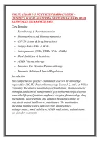 NSG 552 EXAMS 1&ndash;3 WU PSYCHOPHARMACOLOGY &ndash; &NewLine;&lpar;2026&sol;2027&rpar; ACTUAL QUESTIONS&comma; VERIFIED ANSWERS WITH &NewLine;RATIONALES &vert; GUARANTEE PASS
