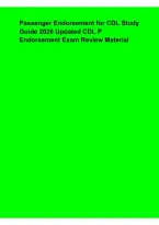Passenger Endorsement for CDL Study Guide 2026 &ndash; Updated CDL P Endorsement Exam Review&comma; Practice Questions & Preparation