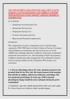 NSG 3500 MATERNAL HEALTH EXAM 2 Q&A &lpar;PDF&rpar; &vert; GALEN &NewLine;NURSING &vert; ACTUAL QUESTIONS AND CORRECT ANSWERS &NewLine;WITH RATIONALE LATEST 2026&sol;2027 ALREADY GRADED A&plus; &NewLine;ASSURED PASS 