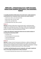 NRMS 5190 &mdash; Pathophysiology Exam 3 SUNY Downstate Medical Center Questions with Answers&vert; Pass Guaranteed&vert; Updated
