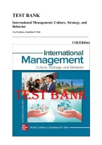 Test Bank &mdash; International Management&colon; Culture&comma; Strategy&comma; and Behavior&comma; 11th Edition &lpar;Luthans&comma; Doh&comma; 2020&rpar; &vert; All Chapters 1-14 Covered&NewLine;