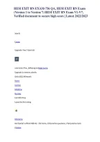 HESI Exit RN Exam 756 Q&A &vert; Versions 1&ndash;7 &vert; HESI Exit RN Exam V1&ndash;V7 2023 &vert; Questions&comma; Answers & Study Guide 2026&sol;2027