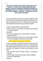 HESI RN Exit Exam &vert; Questions&comma; Answers & Study Guide &vert; Comprehensive Exam Review 2026&sol;2027