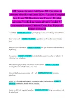 ATI Comprehensive Exit Exam 360 Questions & Answers Most Recent Exam 2026-27 Actual Complete Real Exam 360 Questions and Correct Detailed Answers &lpar;Verified Answers&rpar; Already Graded A&plus; Guaranteed Success&excl;&excl; Newest Exam Just Released&excl;&excl; Instant Download