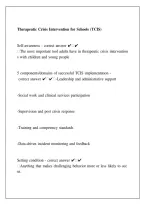 Therapeutic Crisis Intervention Cornell Edition 7 &vert; TCI Study Guide &vert; 2026