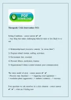 Therapeutic Crisis Intervention &lpar;TCI&rpar; Study Guide &vert; Training & Exam Review &vert; 2026