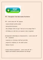 TCI Therapeutic Crisis Intervention Test Review &vert; Study Guide &vert; 2026