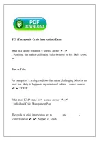 TCI Therapeutic Crisis Intervention Exam Review &vert; 2026 Study Guide